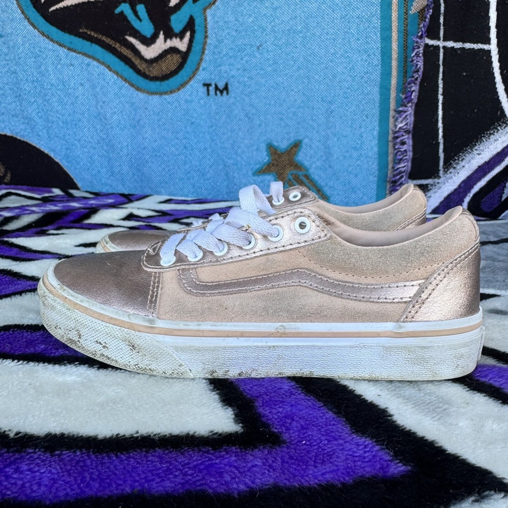 Size 3y - VANS Ward Metallic Rose Gold girls